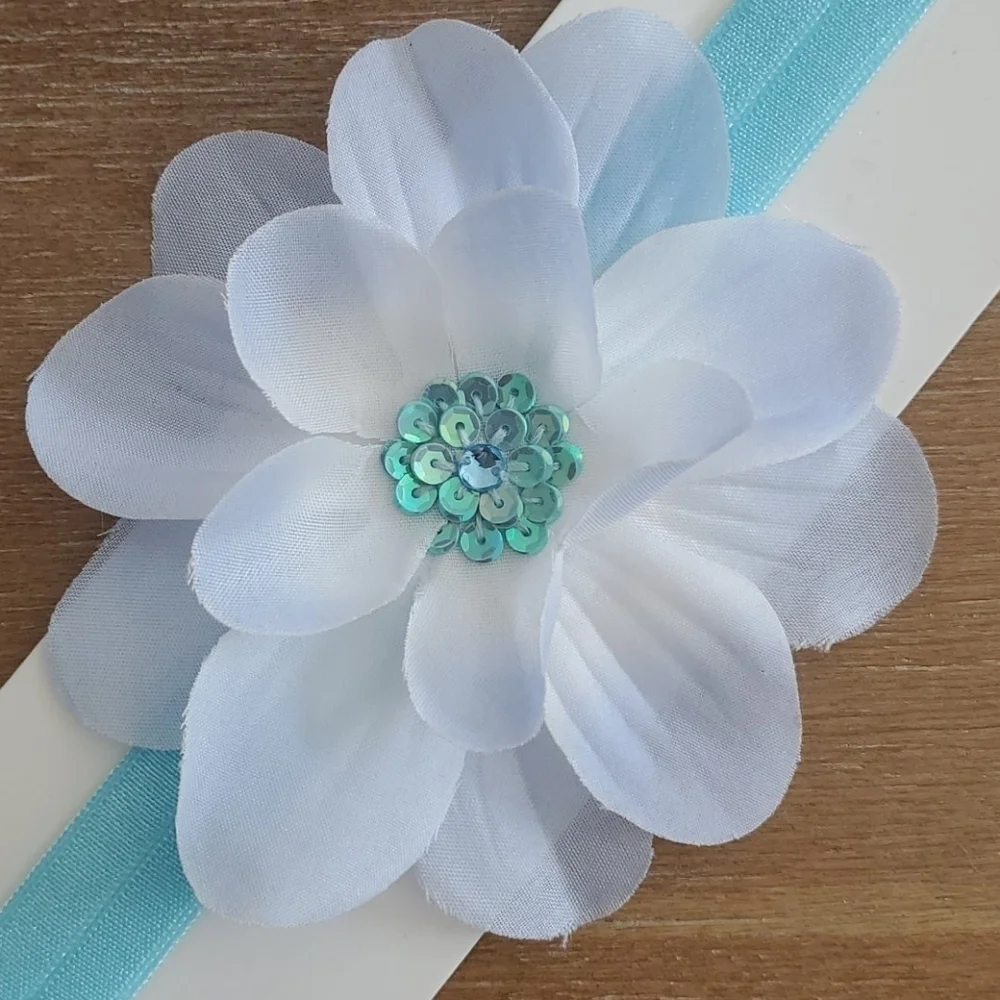 NWT Sequin Flower Headband